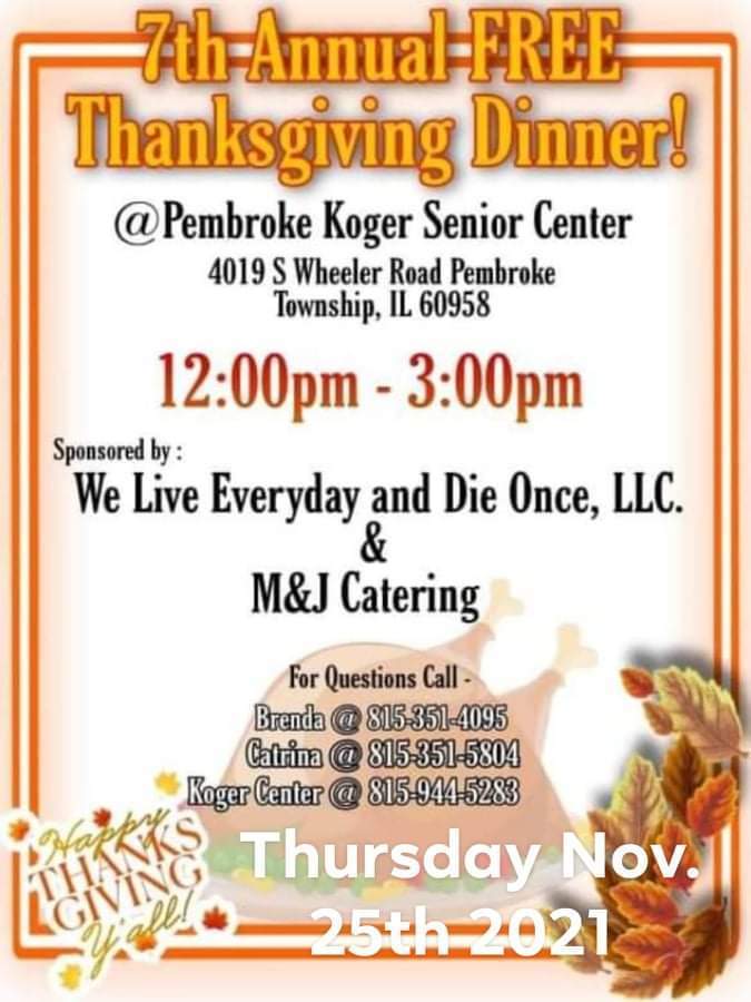 Thanksgiving Day Dinner Giveaway