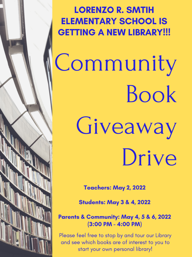 Community Book Giveaway Drive