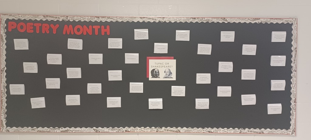 Poetry Month Bulletin Board
